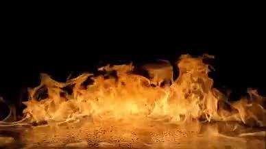 火焰红旗黑色大气高级震撼特效金色星光素材视频的预览图